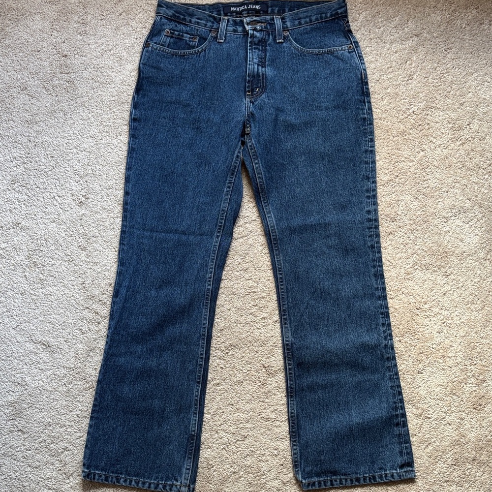 Y2K Womens Nautica M Blue sz 8x30 Jeans Bootcut